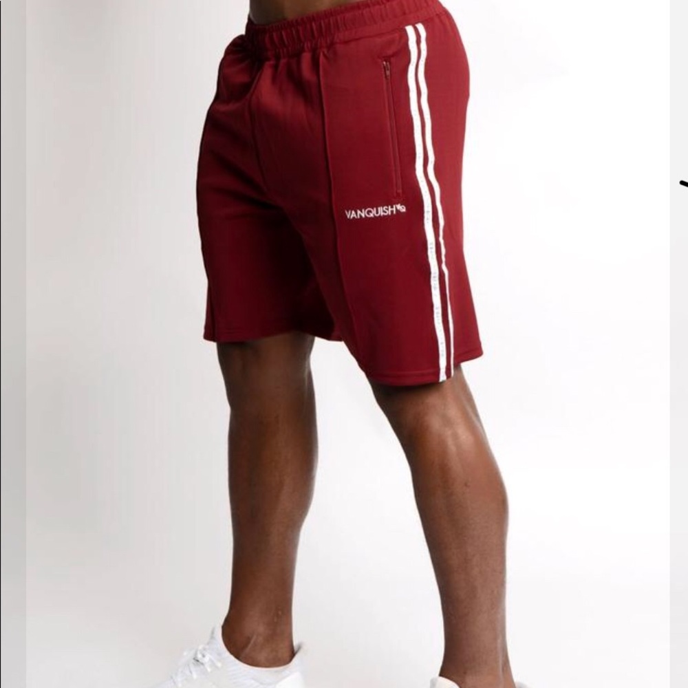 Vanquish Fitness Red Japan Track shorts